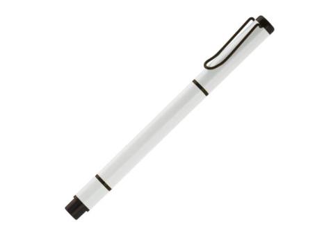 Ball pen with textmarker 2-in-1 White