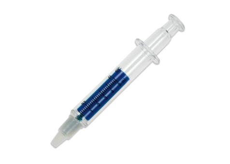 Injection highlighter Transparent blue