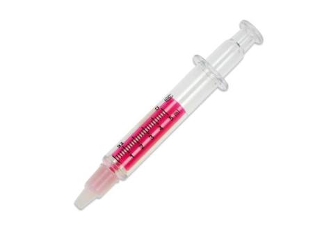 Injection highlighter Transparent pink
