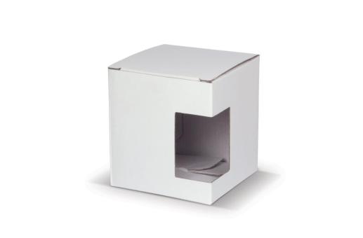 Box mug with window White