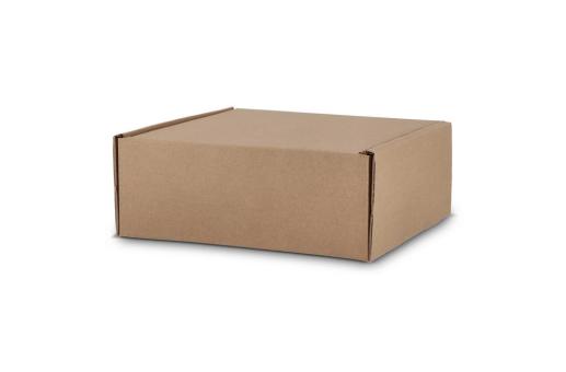 Individuelle Geschenkverpackung für 4 Tassen 24.3 x 24.3 x 9.9 cm Braun