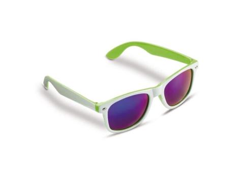 Sonnenbrille Jeffrey, zweifarbig UV400 Weiß/grün