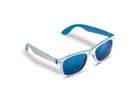 Sonnenbrille Jeffrey, zweifarbig UV400 Blau/weiß