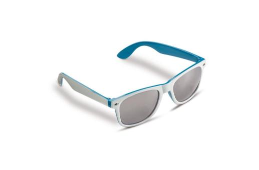 Sonnenbrille Jeffrey, zweifarbig UV400 Blau/weiß