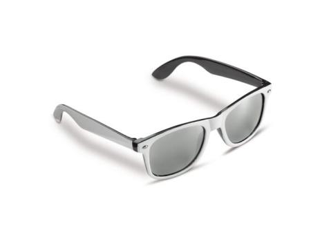 Sonnenbrille Jeffrey, zweifarbig UV400 Weiß/schwarz