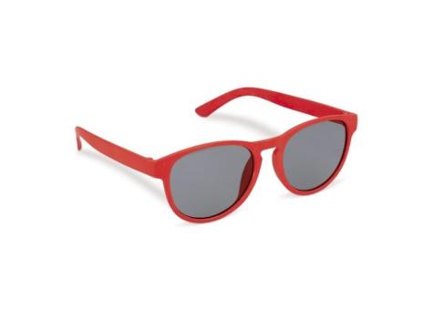 Sonnenbrille Weizenstroh Erde UV400 Rot