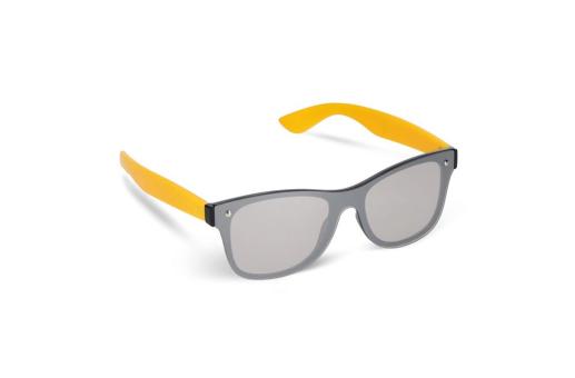 Justin R-PC Sonnenbrille mit verspiegelten Uni-Gläsern UV400 Gelb