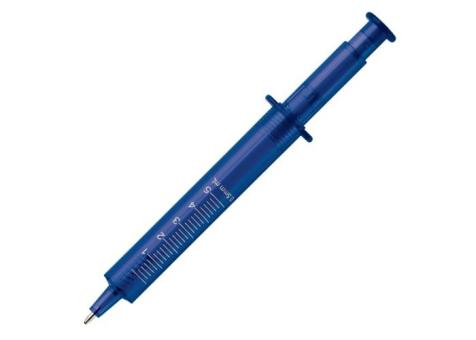 Spritzenkugelschreiber Transparent Transparent blau