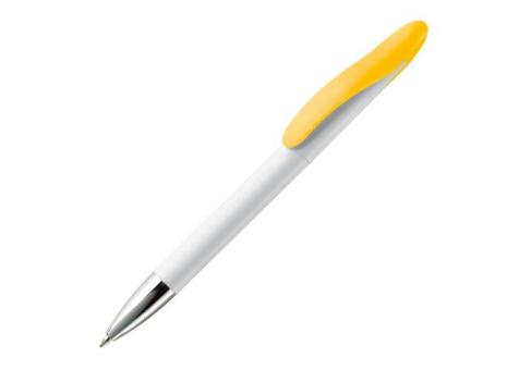 Speedy ball pen twist metal tip White/yellow