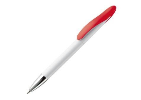 Kugelschreiber Speedy Metallspitze Twist Weiß/rot