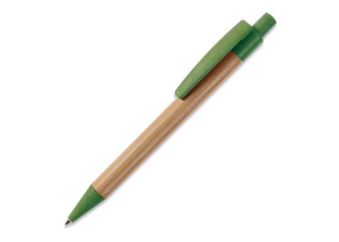Kugelschreiber Bambus mit Weizenstroh Elementen Grün