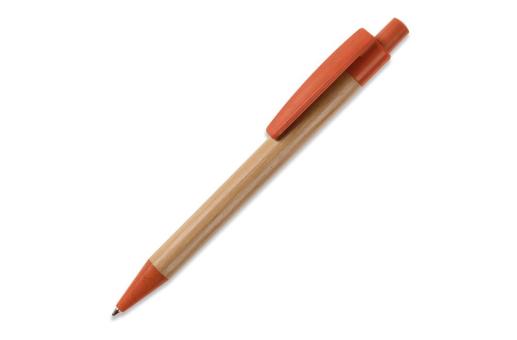 Ball pen bamboo with wheatstraw Orange