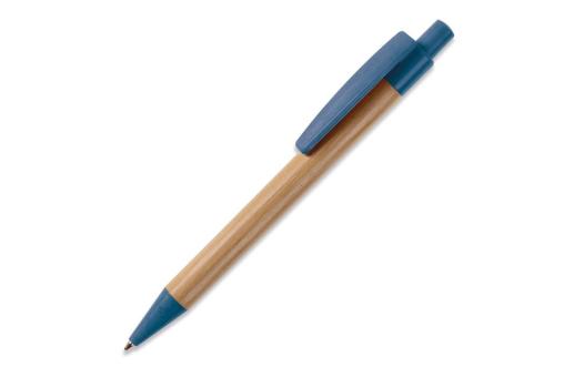 Ball pen bamboo with wheatstraw Aztec blue