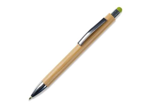 Ball pen New York bamboo with stylus Green