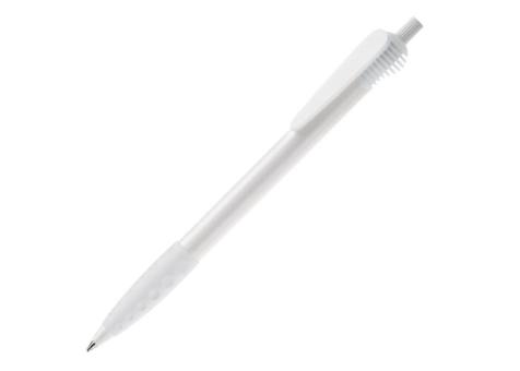 Cosmo ball pen HC rubber round clip White