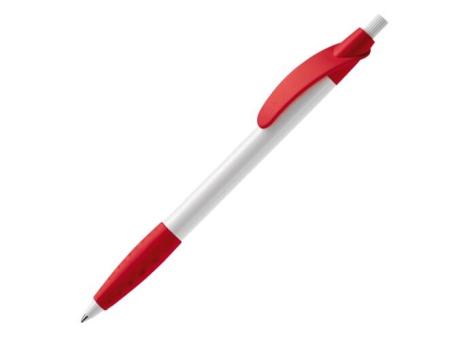 Cosmo ball pen rubber grip HC White/red