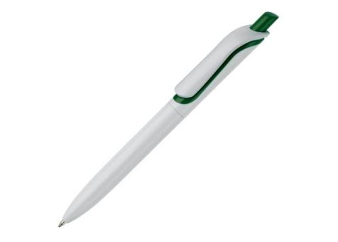 Kugelschreiber Modell Click Shadow - Hergestellt in Deutschland Weiß/grün