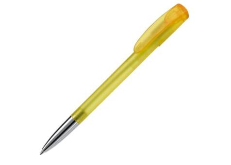 Kugelschreiber Deniro mit Metallspitze Frosty Transparent gelb