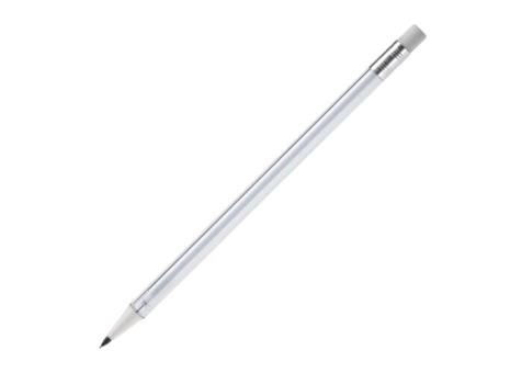 Illoc pencil transparent with eraser, white White,transparent