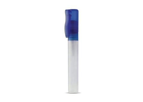 Hand cleaning spray with clip 8ml Transparent blue