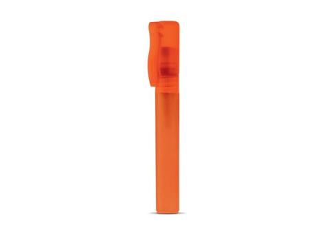 Hand cleaning spray with clip 8ml Transparent orange
