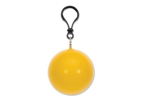 Rain poncho in a ball Yellow