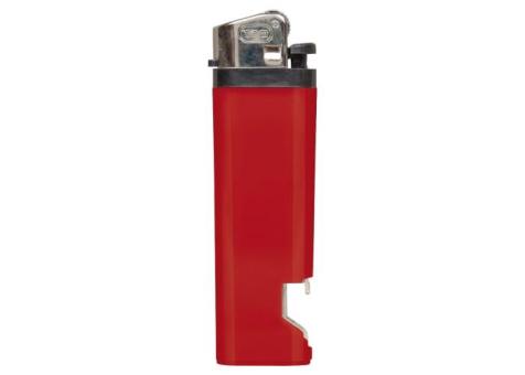 Flint lighter-bottle opener Red