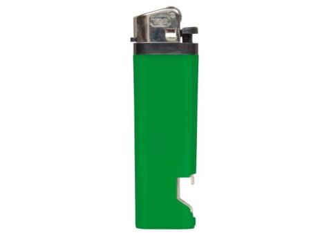 Flint lighter-bottle opener Green