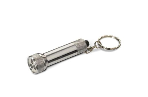 Mini LED light with keyring Silver