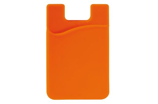 Telefon Silikon Kartenhalter Orange