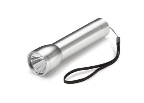 Taschenlampe mit Powerbank 2200mAh Silber