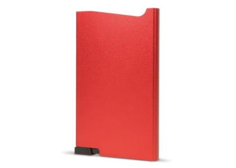 Aluminum card holder Red