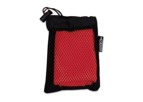 R-PET cooling towel 30x80cm Black/red