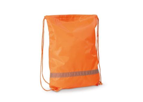 Drawstring bag reflective Orange