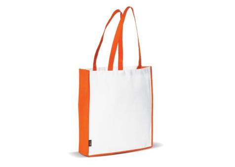 Carrier bag non-woven 75g/m² Orange/white