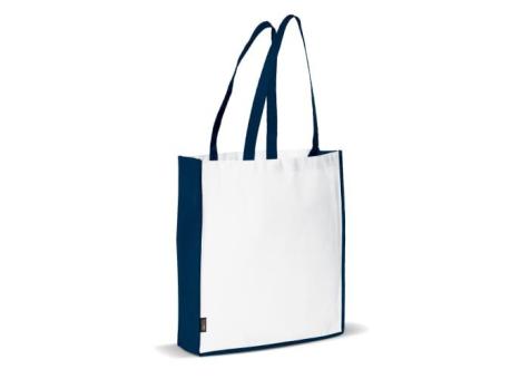 Carrier bag non-woven 75g/m² White/blue