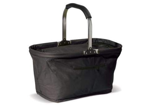 Foldable picnic basket 2-in-1 cooling bag Black