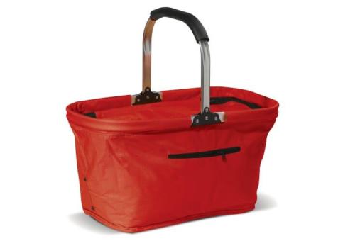 Foldable picnic basket 2-in-1 cooling bag Red