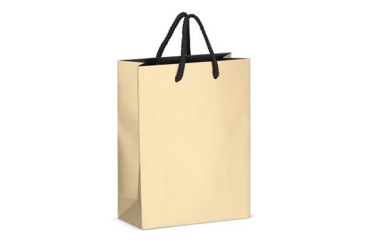 Paper gift bag 18 x 8 x 24cm 200g/m² Gold