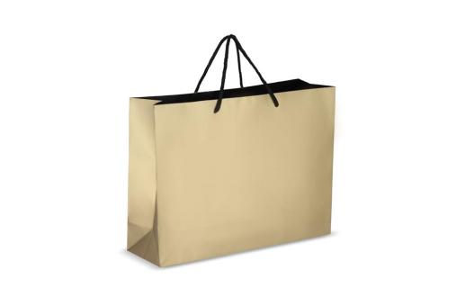 Papier Geschenktasche 40 x 12 x 30cm 200g/m² Gold