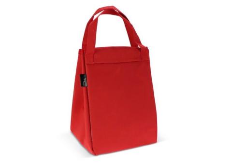 Folded cooler bag & picnic mat Red