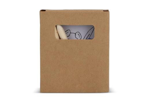 8 piece colouring set in kraft box Nature