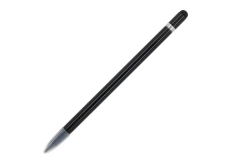Long-life aluminum pencil with eraser Black