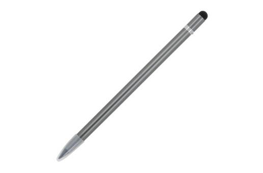 Long-life aluminum pencil with eraser Anthracite