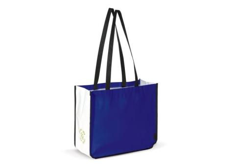 Einkaufstasche im Querformat PP Non-Woven 120g/m² Blau