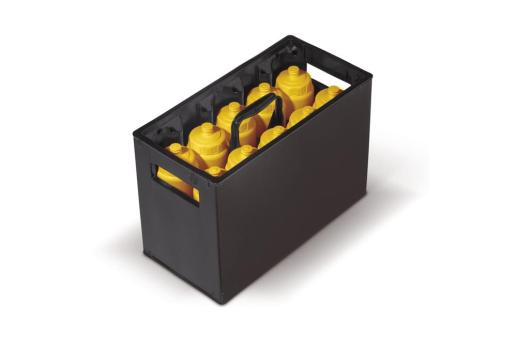 Sports bottle tray for 10 bottles Black