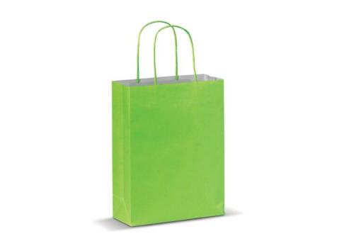 Kleine Papiertasche im Eco Look 120g/m² Hellgrün