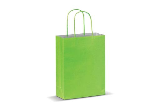 Kleine Papiertasche im Eco Look 120g/m² Hellgrün