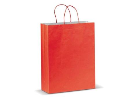 Große Papiertasche im Eco Look 120g/m² Rot