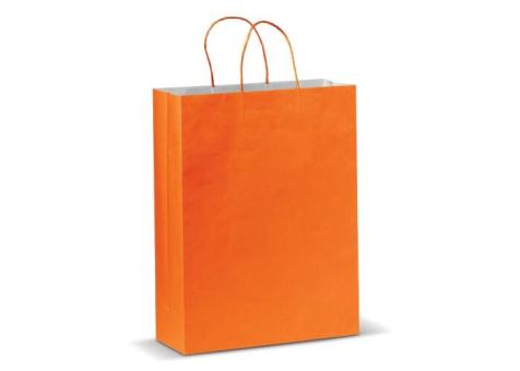 Große Papiertasche im Eco Look 120g/m² Orange